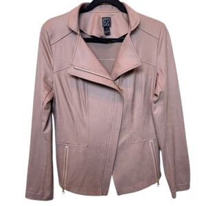 Clara Sunwoo Liquid Leather™ Signature Jacket - Taupe - Medium (12)